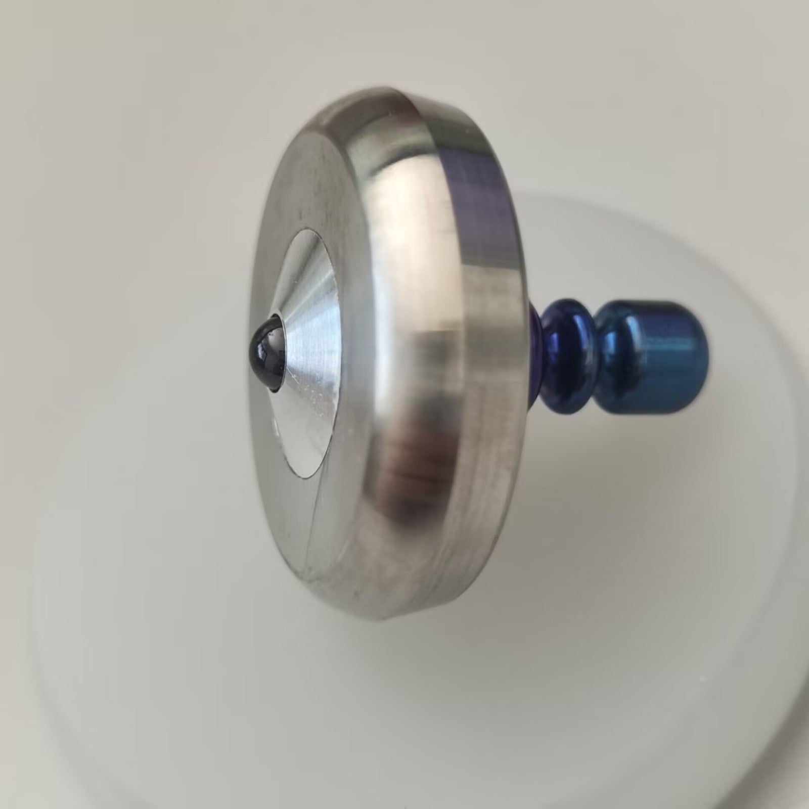 Titanium+Stainless Steel Spinning Top Finger Spinner Ceramic Bead Fidget EDC Toy 07FC0E-D4 - KOEEK
