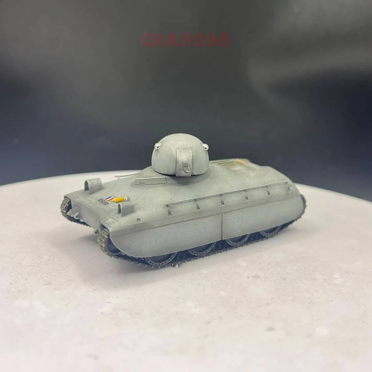 1:72 Scale French AMX40 Cavalry Tank 3 Replaceable Turrets Gray Resin Model 07FC0E-D4 - KOEEK