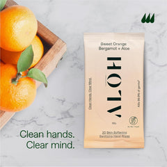 new ALŌH Sweet Orange Bergamot 3 pack 20ct Wipes (60 wipes) 07FC0E-D4 - KOEEK