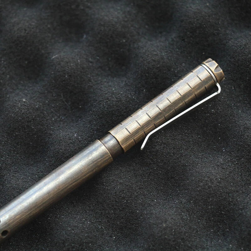 HotBrass Retro Black Magnetic Force Telescoping Pocket Ball Pen Signature PenEDC 07FC0E-D4 - KOEEK