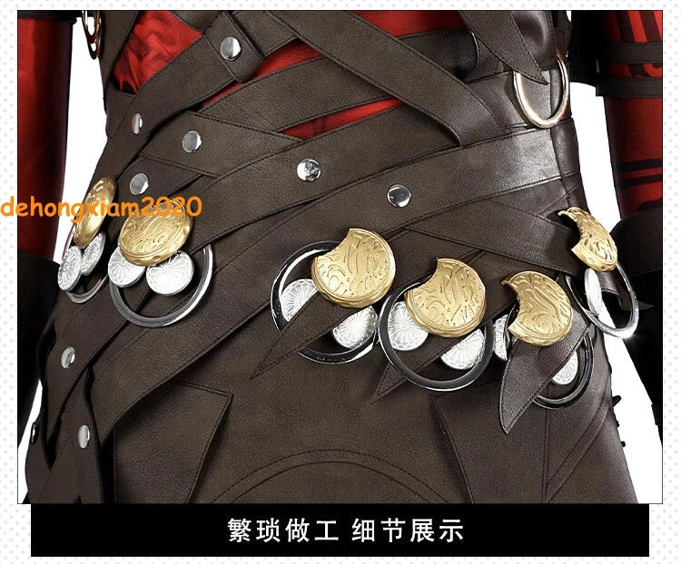 Baldur's Gate 3 Karlach Game Cosplay Costume Full Set Women's Bodysuit Outfits 07FC0E-D4 - KOEEK