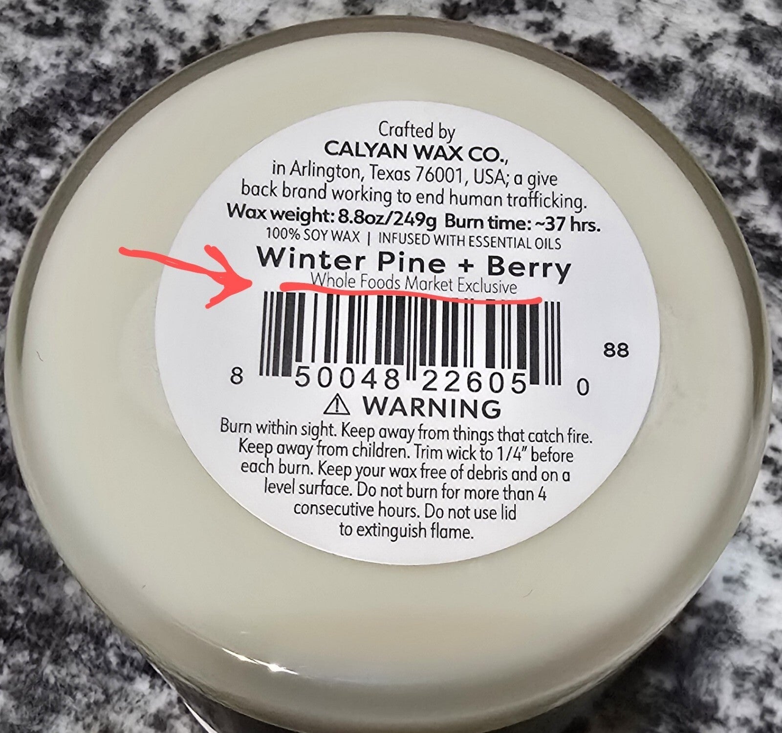 (3) Calyan Wax Co Whole Foods Exclusive Candles Winter Pine Plum Chestnut 8.8oz 07FC0E-D4 - KOEEK