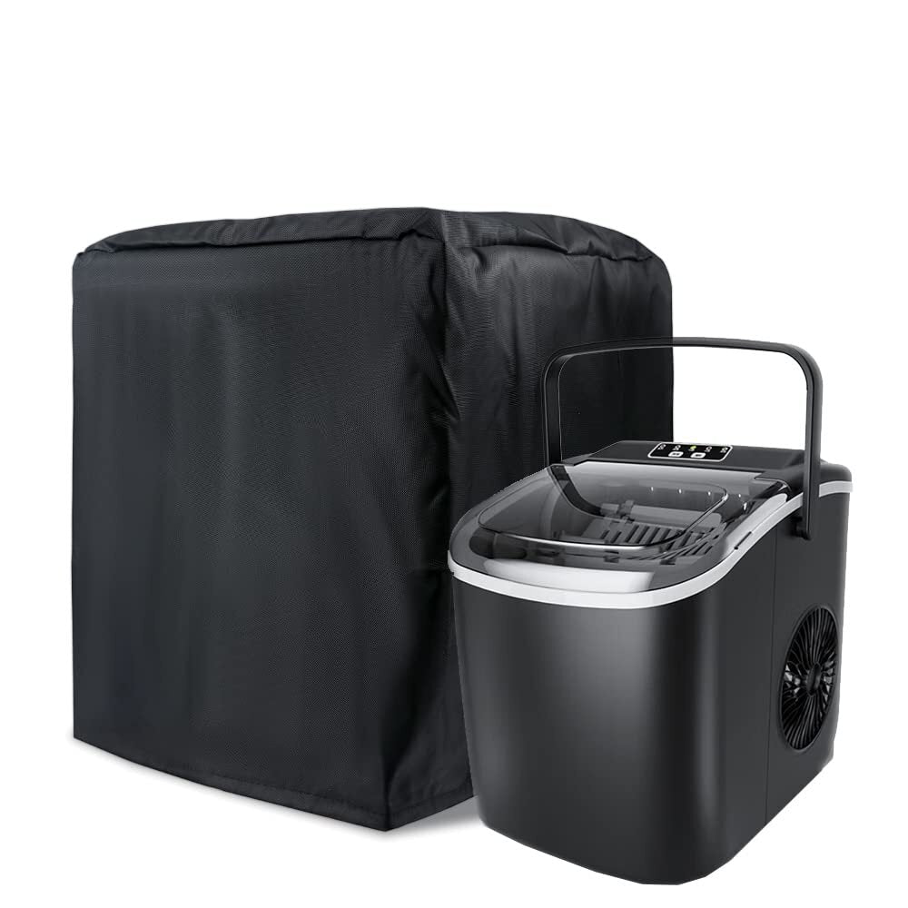 new J&C Ice Maker Cover 420D Countertop Machine Nugget Black J&C - KOEEK