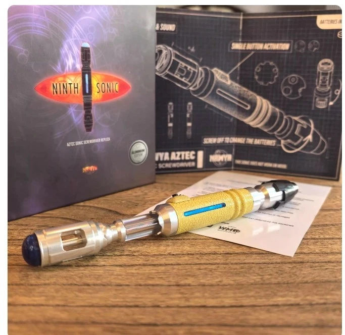 NAWYA Replica Doctor Who 9th/10th/11th/12th Metal Sonic Screwdriver LED & Sounds 07FC0E-D4 - KOEEK
