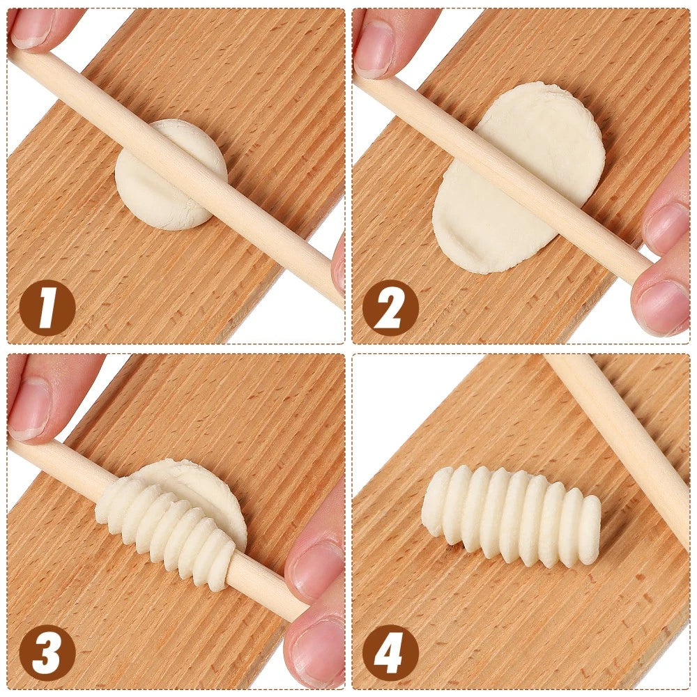 1 Set kitchen tool Homemade Pasta Tools Wood Pasta Board Gnocchi Board 07FC0E-D4 - KOEEK