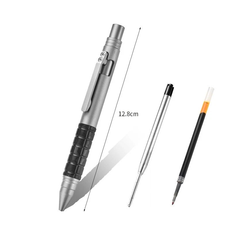 Carbon Fiber Ballpoint Pen EDC Titanium Bolt Action Signature Writing Pocket Pen 07FC0E-D4 - KOEEK