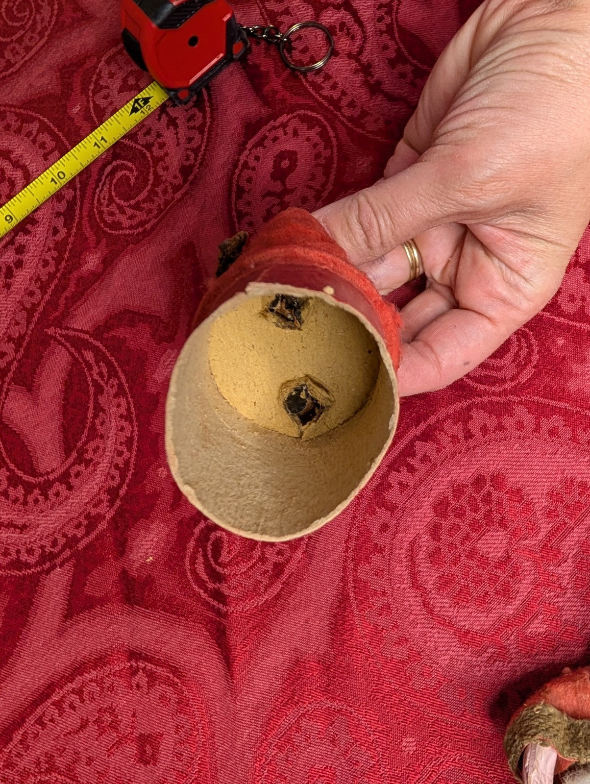 Antique German Belsnickel Father Santa 9” Candy Container Christmas Decor Paper CANDY - KOEEK