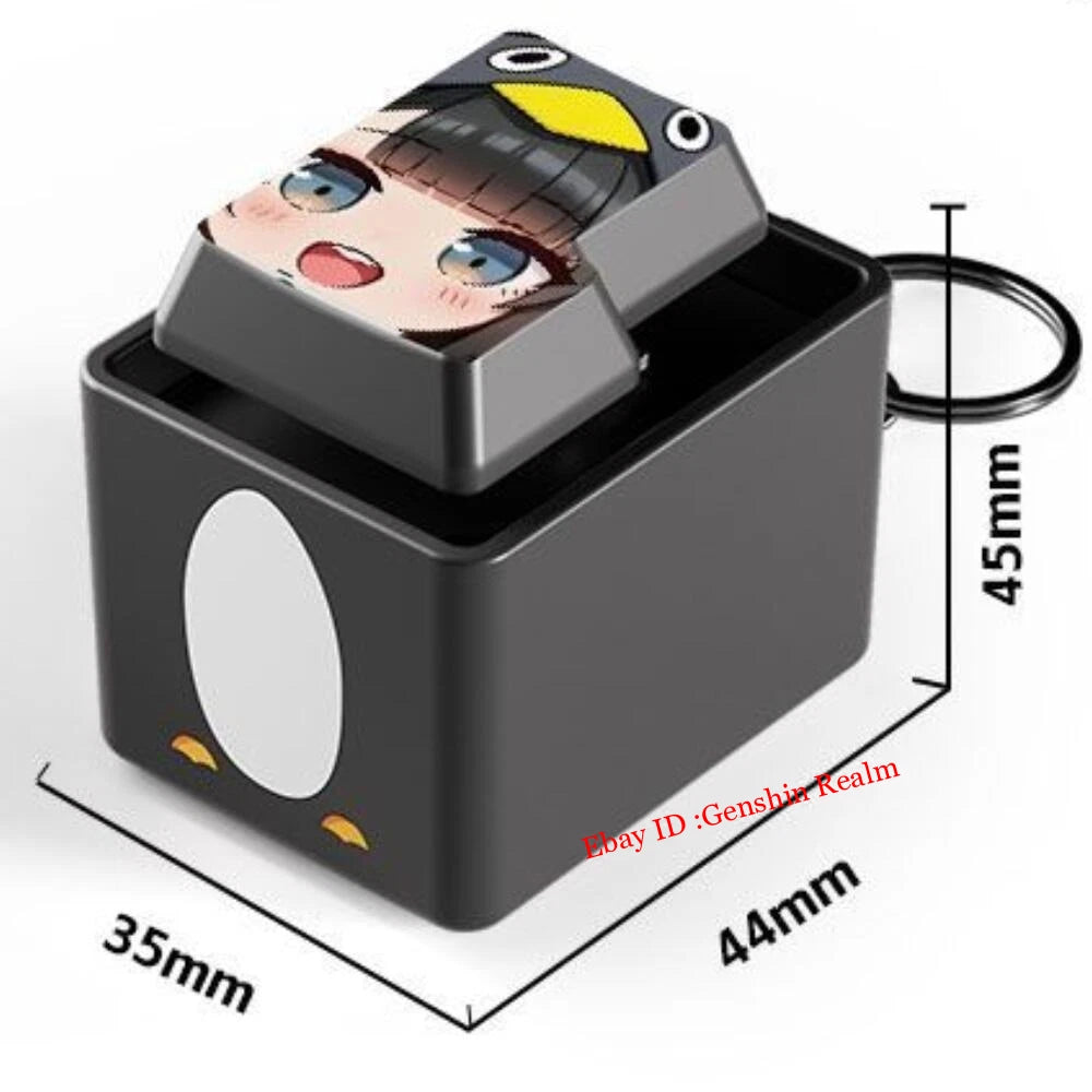Anime Arknights:Endfield Endmin Talking Keychain Backpack Pendant Decor Gift 07FC0E-D4 - KOEEK