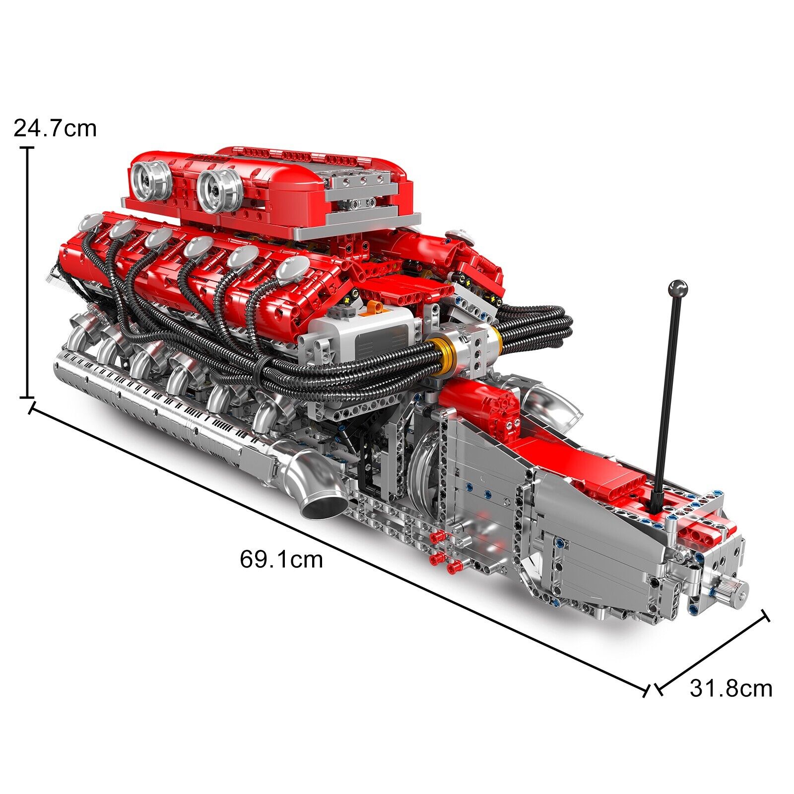 new Mould King 10169 V12 Engine Drive Motor Model Building Block Adult Boy Gift Toy MOULD KING - KOEEK