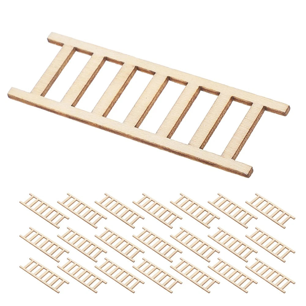 50pcs Mini Ladder Model: Micro Ladders Tiny Figurine Desktop Ornament For Doll 07FC0E-D4 - KOEEK