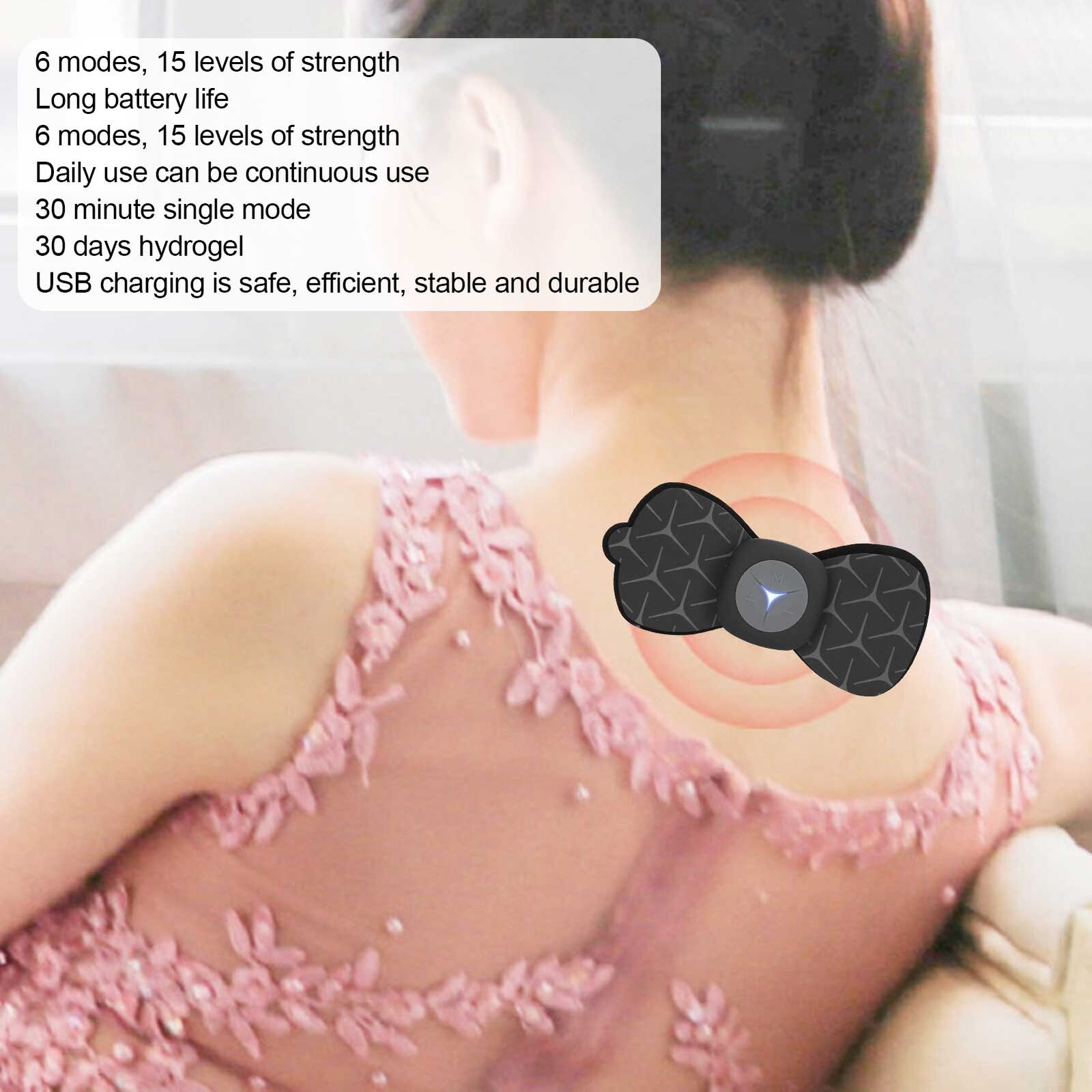 new Wireless TENS Machine For Pain Relief Mini Cervical Massager Portable TENS HGF koeek - KOEEK