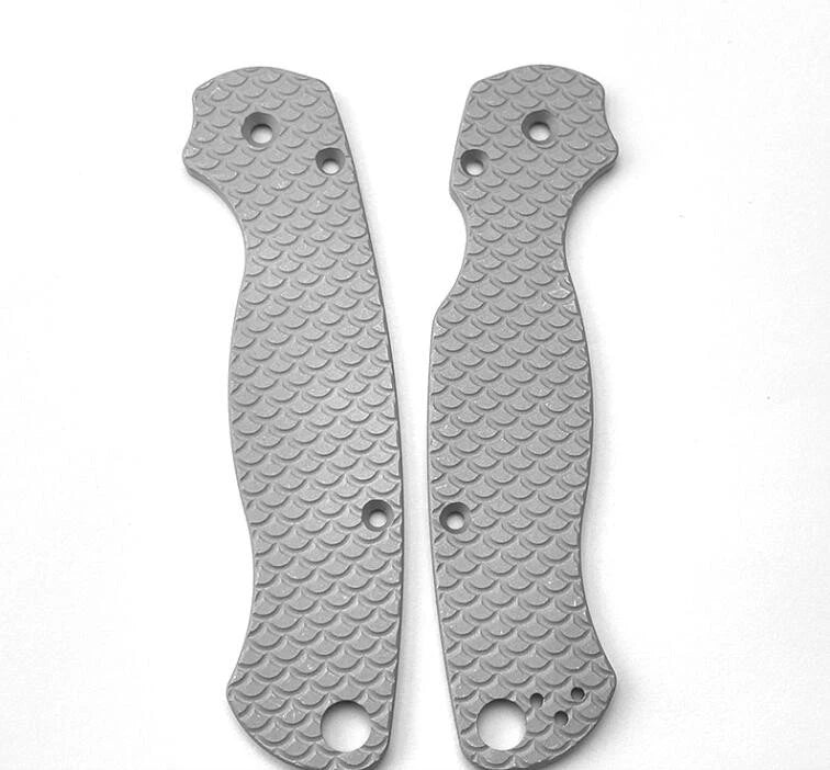 1 pair Aluminum Alloy  Grip Handle Scales for Spyderco C81 paramilitary2 Knives 07FC0E-D4 - KOEEK