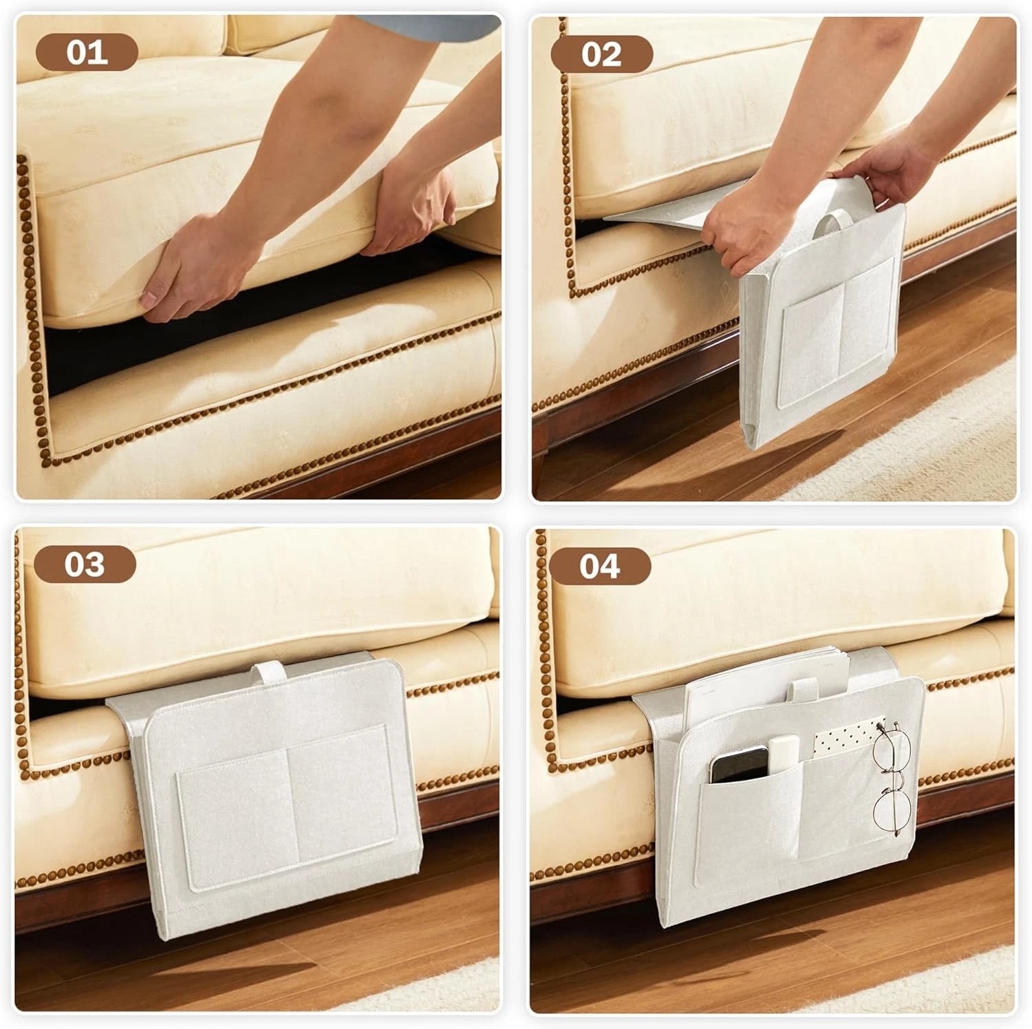 Bedside storage trolley, bedside storage cart, dormitory bedside storage box 07FC0E-D4 - KOEEK