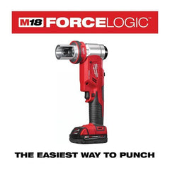 nyt Milwaukee Tool 2676-23 M18 Force Logic 10 Ton Knockout Tool til 4" sæt