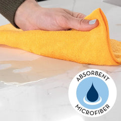 150 Pack Microfiber Cleaning Cloths, Bulk Microfiber Towels for Home Use 07FC0E-D4 - KOEEK