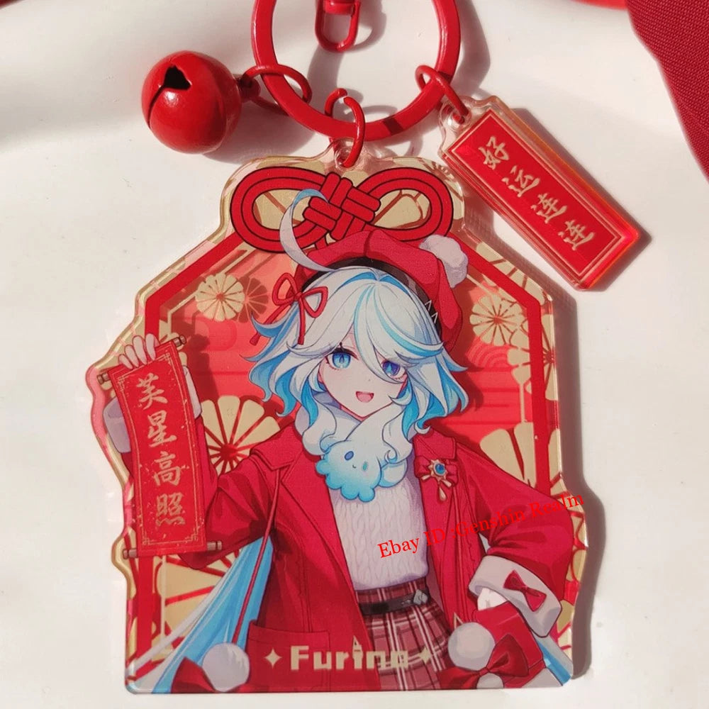 Anime  Furina Acrylic Keychain  Year Good Luck Amulet Gift 07FC0E-D4 - KOEEK