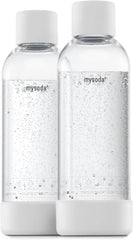 Carbonated beverage bottle, 2-pack, 1 liter - Quick-lock reusable bottle 07FC0E-D4 - KOEEK
