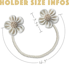 Curtain Tie Backs for Curtain Drapes,Boho Decor Holdback Farmhouse TieBacks 07FC0E-D4 - KOEEK
