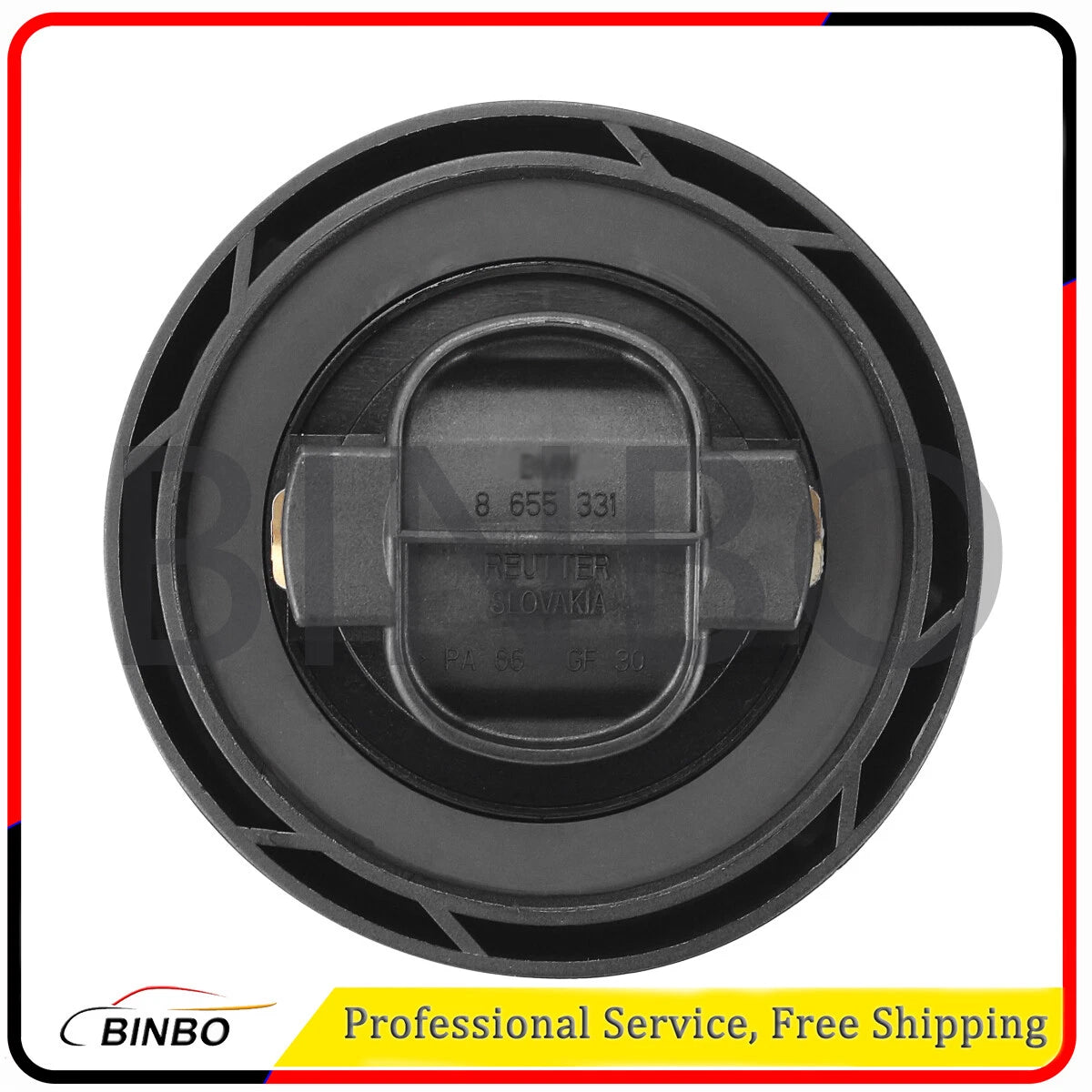 Black Oil Filler Cap Cover 11128655331 Replacement for BMW E88 E90 E60 E63 E65 07FC0E-D4 - KOEEK