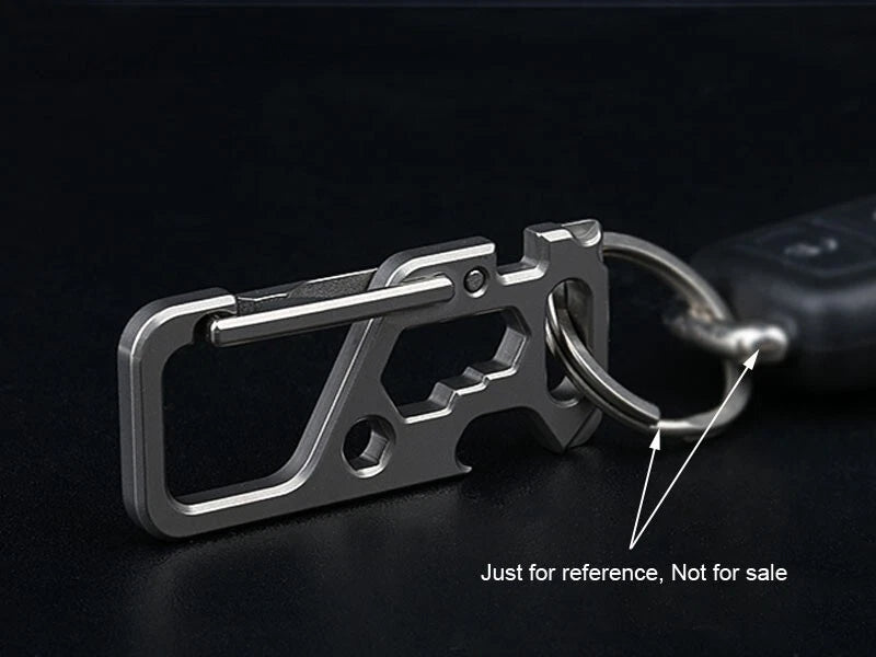 HotTitanium TC4 Mechanic Key Chain Carabiner Opener Outdoor Multi EDC Tool M-KC1 07FC0E-D4 - KOEEK