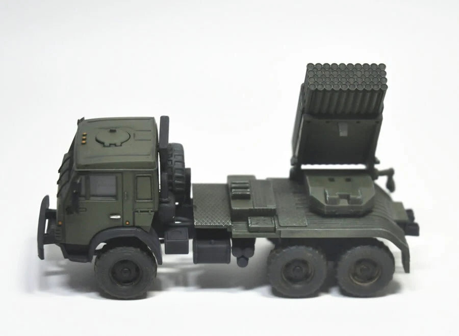 1/72Russian KAMAZ-5350 MUSTANG with BM-21"Grad"Hail RocketLauncherAssembly Model 07FC0E-D4 - KOEEK