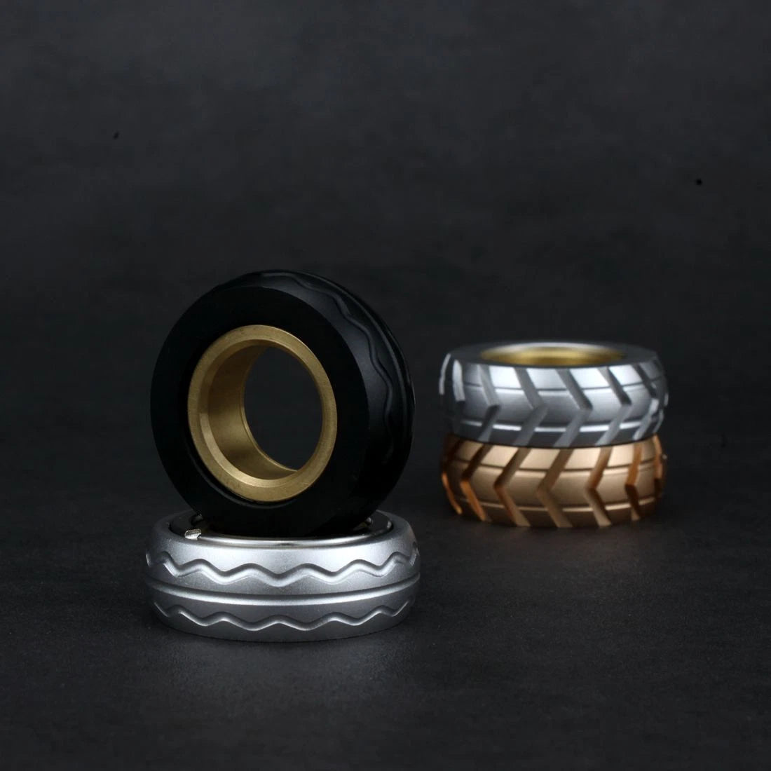 Mechanic Ring Tire Fidget Spinner Clicker Slider Haptic Stress Relief EDC Toys 07FC0E-D4 - KOEEK