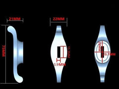 Knife Guard Stainless Steel Hand Guard Knife Guard Handle Bolster Guard Pommel 07FC0E-D4 - KOEEK