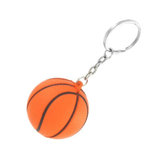 Orange Black Basketball Shape Sport Ball Link Key Chain Ring Keychain 07FC0E-D4 - KOEEK