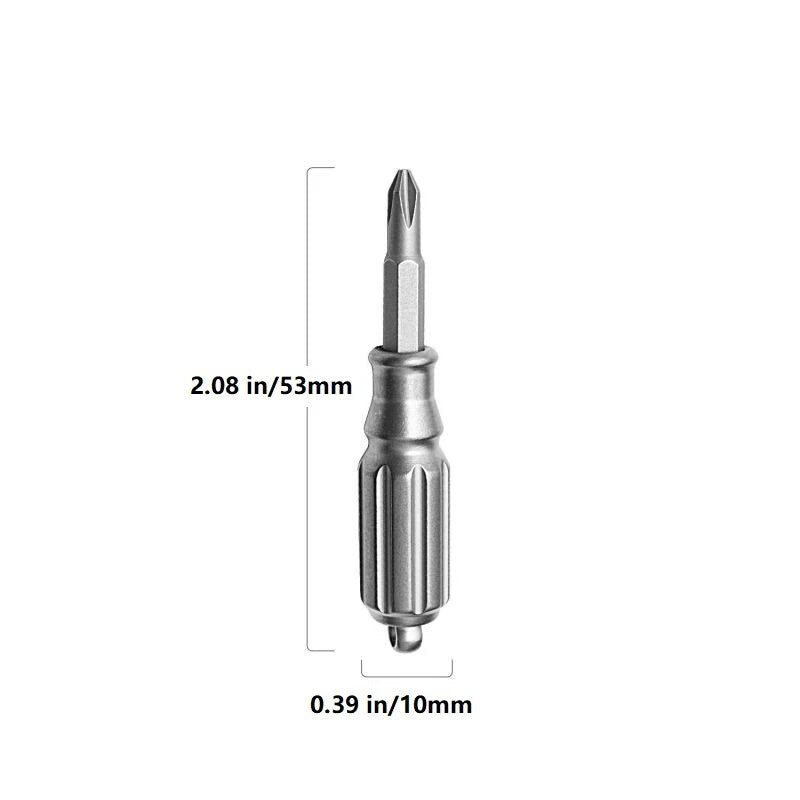 Mini Titanium EDC S2 Steel Screwdriver Portable Outdoor pocket Multi Tools 07FC0E-D4 - KOEEK