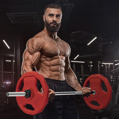 new SPART Color Coded Weight Plate 1-Inch Rubber Coated Standard Grip 2.5LB-PAIR SPART - KOEEK