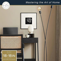 Metal Gallery Wall Frame, Black, 18x18-inch Matte to 8x8-inch 07FC0E-D4 - KOEEK