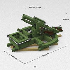 1:35 WWI British BL 9.2 Inch Howitzer Model Kit Military Artillery Toy Gift Boy 07FC0E-D4 - KOEEK