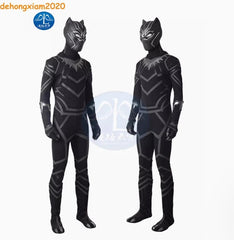 Captain America Civil War Black Panther Cosplay Costume Jumpsuit Helmet Shoes 07FC0E-D4 - KOEEK