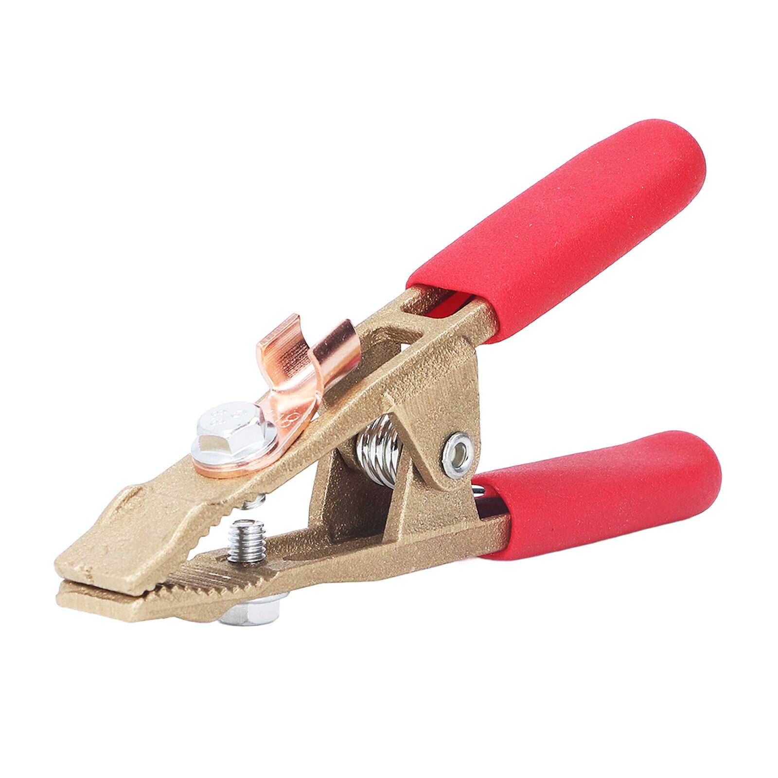 new A Shape Earth Wire Clamp Brass Grounding Clamp Argon Arc Welding Pliers 260A koeek - KOEEK