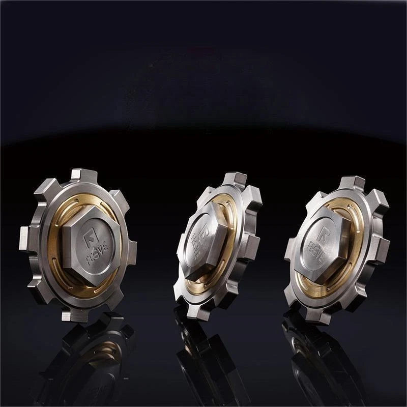 Titanium Brass Stainless Steel Fidget Spinner Kids Adult Fidget Toy EDC High-end 07FC0E-D4 - KOEEK