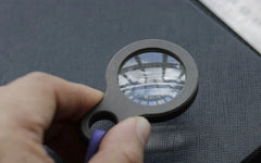 Outdoor Survival Portable Titanium Magnifying Glass Lens Handheld Pendant EDC EDC - KOEEK