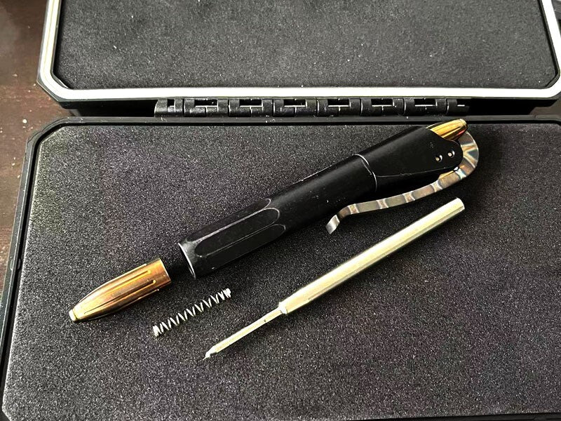 EDC Titanium Pocket Siphon Pen Ball Pen Business Signature Gel Pen Outdool Tool 07FC0E-D4 - KOEEK