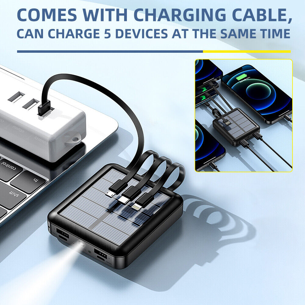 ny bærbar 100W USB sammenleggbar solpanellader Solenergibank for mobiltelefon USA