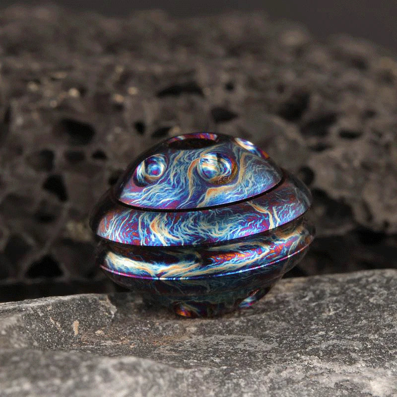 EDC Titanium Knife Lanyard Bead Necklace Bracelet Pendant DIY Spinner Gyro Toy 07FC0E-D4 - KOEEK