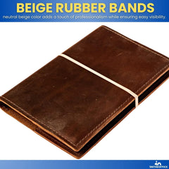new 1InTheOffice Rubber Bands Thick Bands, Heavy Duty beige 1INTHEOFFICE - KOEEK