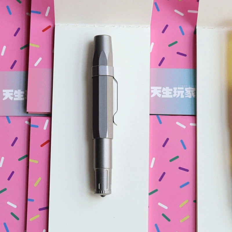 Titanium Alloy Fountain Pen Student Office Business Signature Writing Pocket Pen 07FC0E-D4 - KOEEK