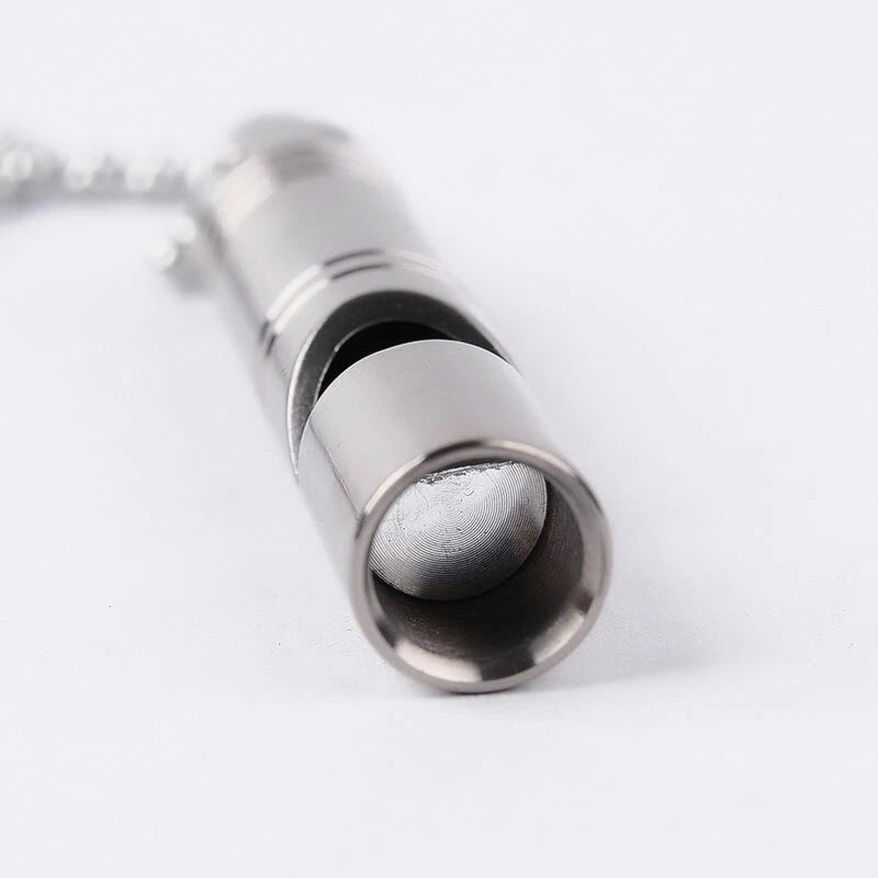 EDC TC4 Titanium Keychain Outdoor Safety Whistle Camping Travel Survival Tool EDC - KOEEK