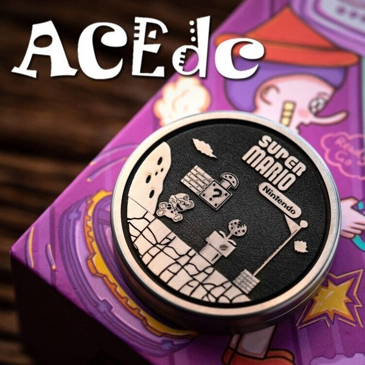 Fidget Slider Mini Steel Cartoon Theme EDC Brass Coin Shape Push Slider Toy Gift 07FC0E-D4 - KOEEK