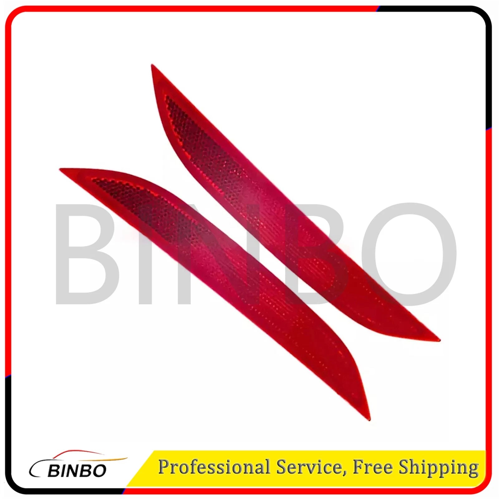 For M5 F90 2018 2019 2020-2023 Pair Rear Side Bumper Reflector Left+Right Red 07FC0E-D4 - KOEEK