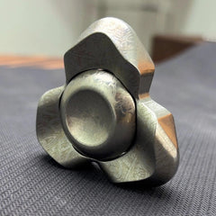 Retro Silver EDC Fidget Spinner Stainless Steel Hand Spinner Relieve Stress Toy 07FC0E-D4 - KOEEK