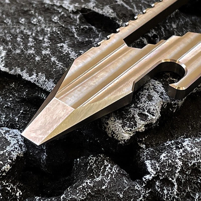 TITANER TC4 Titanium Alloy Portable Multi Tools Card Crowbar Pry Bar Outdoor EDC TITANER - KOEEK
