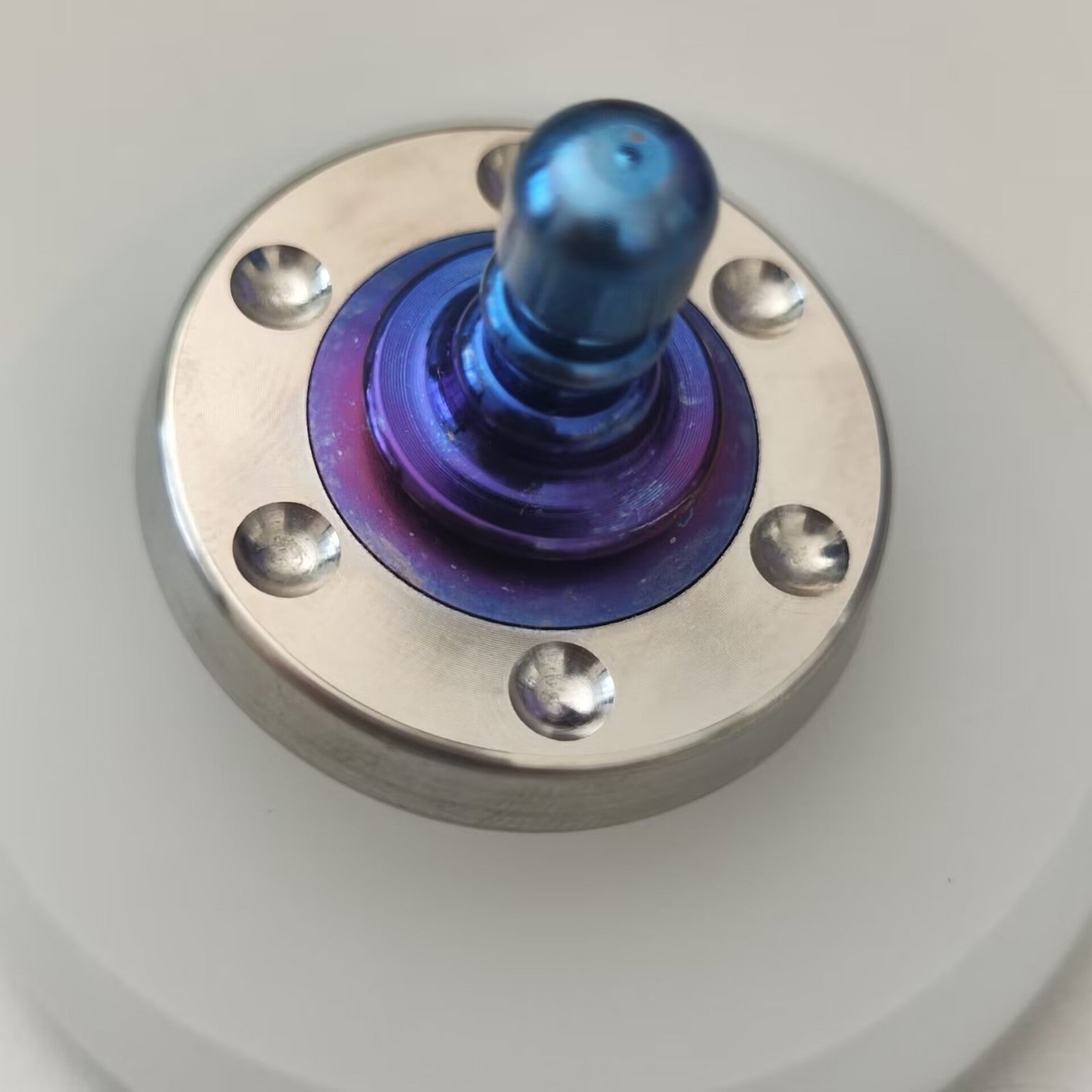 Titanium+Stainless Steel Spinning Top Finger Spinner Ceramic Bead Fidget EDC Toy 07FC0E-D4 - KOEEK