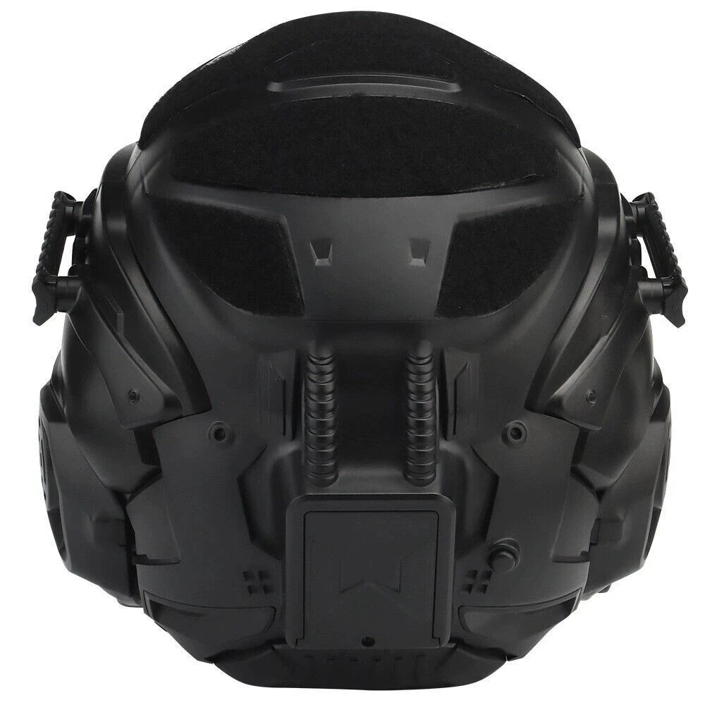 Tactical Assault Helmet W/ Built-in Anti-fog Fan Headset Modular Replace Lense 07FC0E-D4 - KOEEK