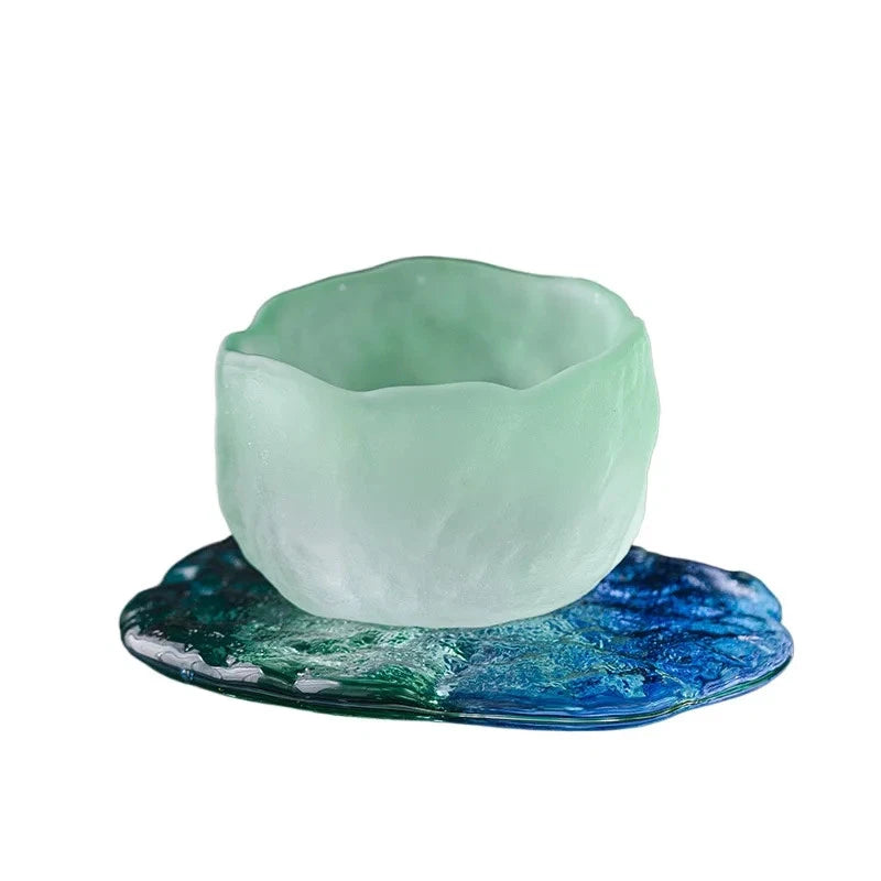 60ml Exquisitely Glacier Teacup Sake Cup Glazed Cup Tea-tasting Cup Teaware 07FC0E-D4 - KOEEK