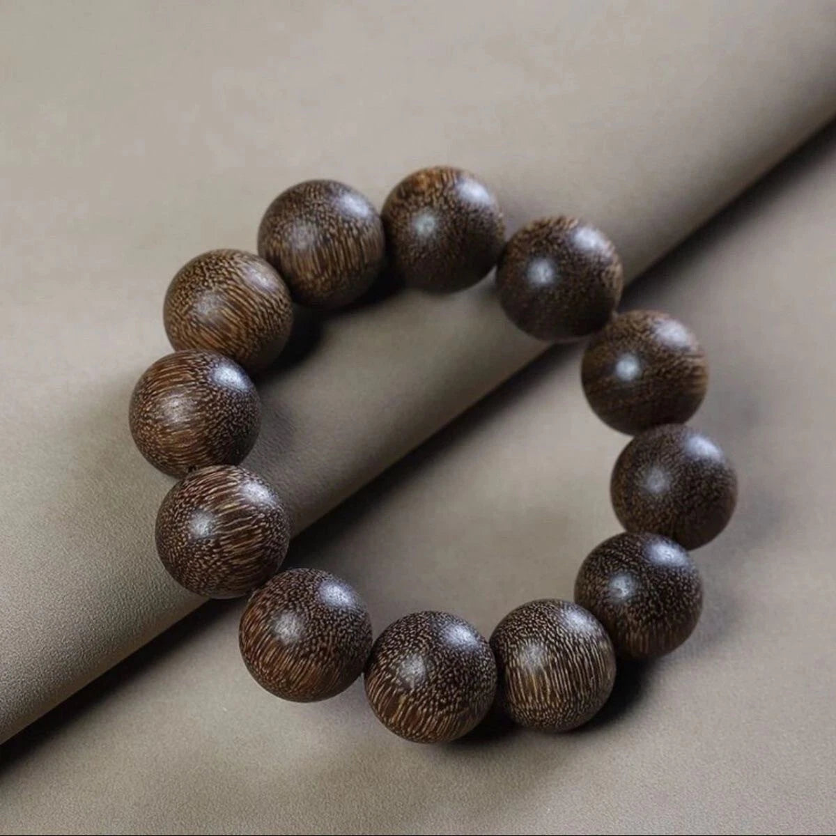 20mm Beads Natural Grade A Agarwood Men Woman Bracelet Buddha  Prayer Beads 07FC0E-D4 - KOEEK